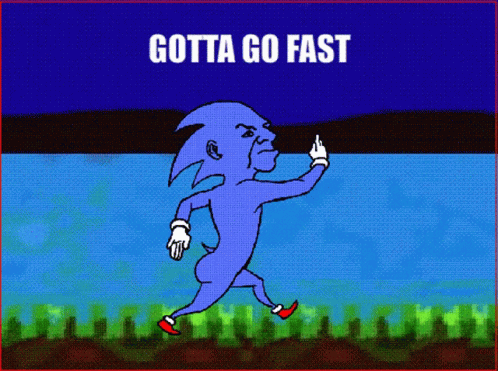 Cursed Sonic Gotta Go Fast GIF - Cursed Sonic Gotta Go Fast Running GIFs
