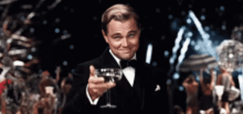 Cheers Leonardo De Caprio GIF - Cheers Leonardo De Caprio Celebration GIFs