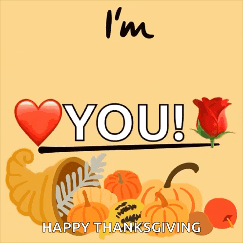 a greeting card that says i 'm thankful for you happy thanksgiving