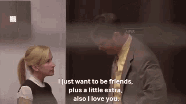 The Office I Just Want To Be Friends GIF - The Office I Just Want To Be Friends Plus A Little Extra GIFs
