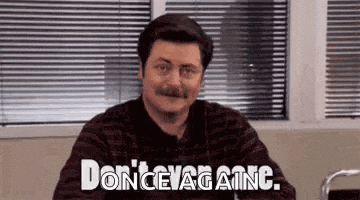 Dontevencare Ron Swanson GIF