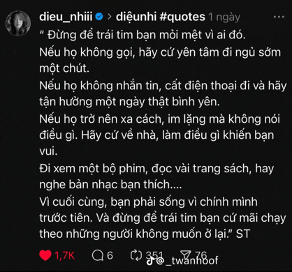 a screenshot of a tweet by dieu_nhiii with a heart in the lower right corner