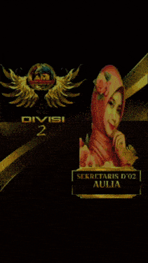 a woman in a hijab is surrounded by lightning and the word divisi 2