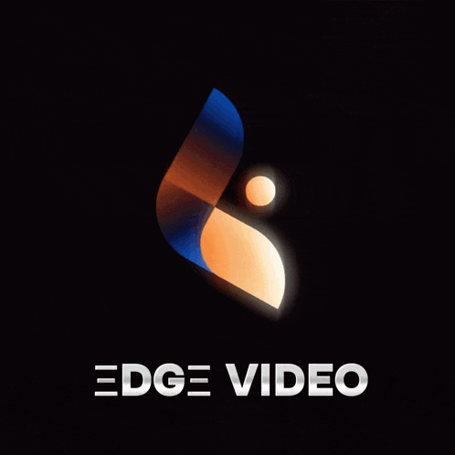 a logo for edge video shows a butterfly and a ball