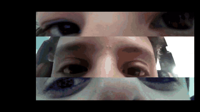 a close up of a person 's eyes is shown in a collage