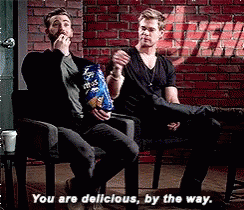 Chris Hemsworth You Are Delicious GIF - Chris Hemsworth You Are Delicious Chris Evans GIFs