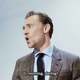 Morning GIF - Tom Hiddleston Oi Morning GIFs