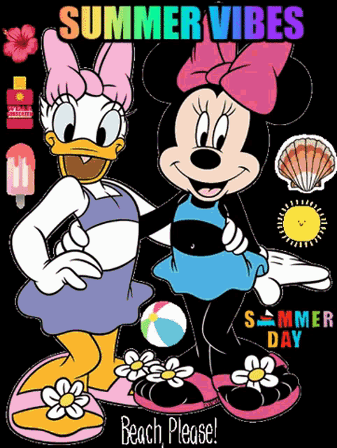 Summer Beach GIF - Summer Beach Minnie Mouse GIFs