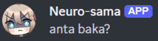 a picture of a girl with the words neuro-sama app written above her
