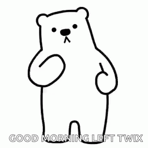 Good Morning Left Twix Bear GIF - Good Morning Left Twix Bear Dance GIFs