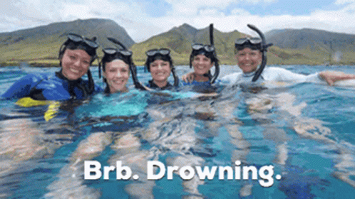 Brb Dying GIF - Brb Dying Drowning GIFs
