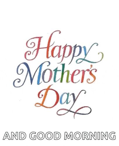 a happy mother 's day greeting card with colorful hearts