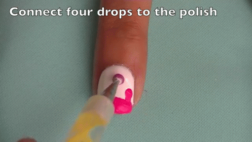 Dripping Paint Nail Art GIF - Nail Art Nail Polish Nails GIFs