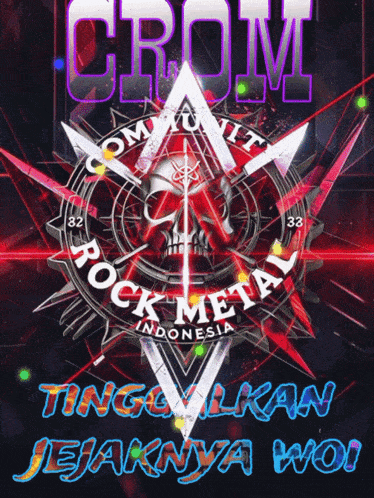 a poster for crow rock metal indonesia