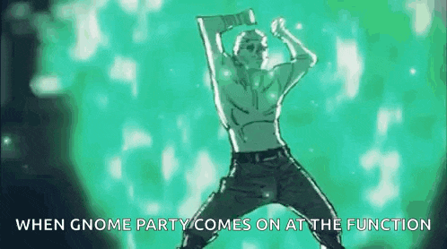 a shirtless man is dancing in a green background .