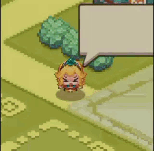 a video game character with a speech bubble that says detecto
