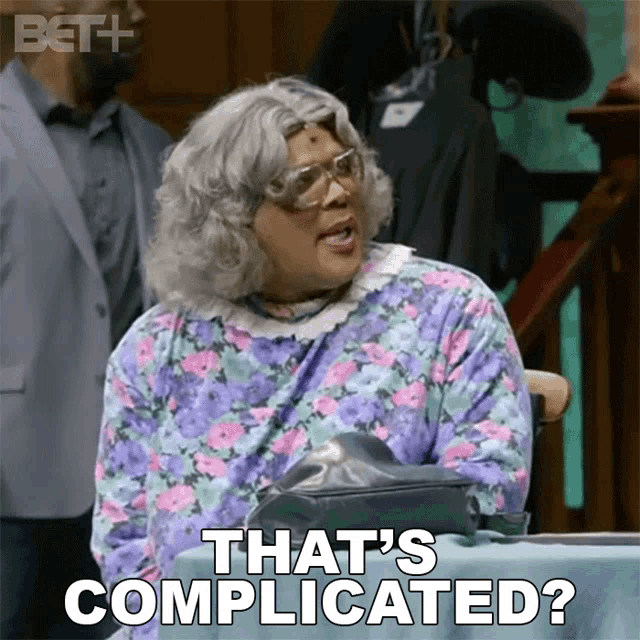 Thats Complicated Tyler Perry GIF - Thats Complicated Tyler Perry Madea GIFs