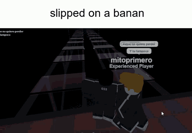 a screenshot of a video game with the words " slipped on a banan "