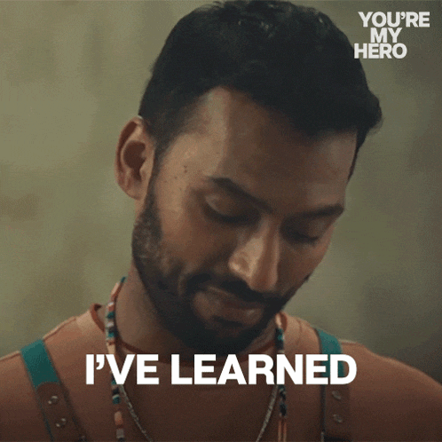 a man with a beard says i 've learned in a you 're my hero ad