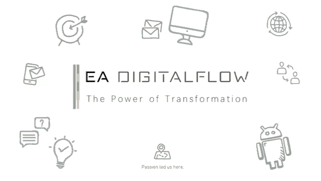 ea digital flow the power of transformation is written on a white background