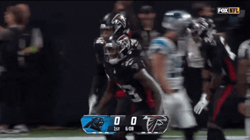 a football game is underway and the score is 0-0