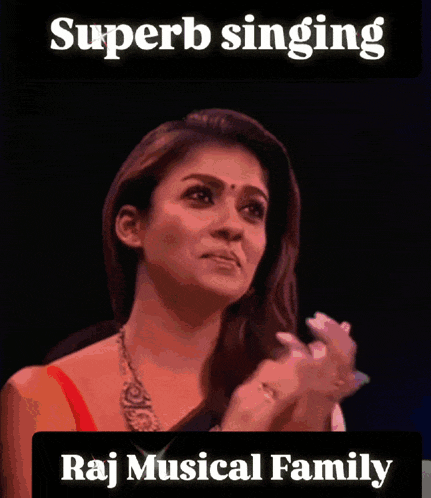a poster with a woman and the words superb singing