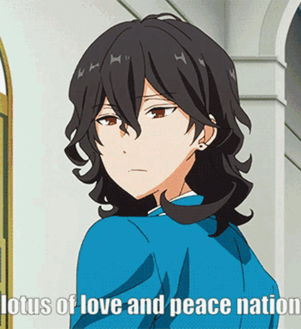 a picture of a boy with the words lotus of love and peace nation