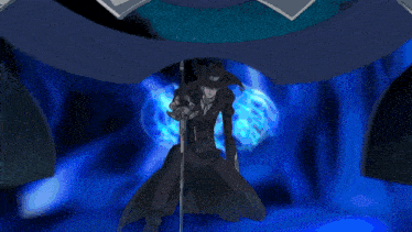 a close up of a robot 's face with glowing blue eyes
