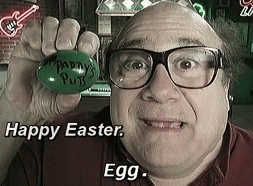 Danny Devito Happy Easter GIF - Danny Devito Happy Easter Easter Egg GIFs