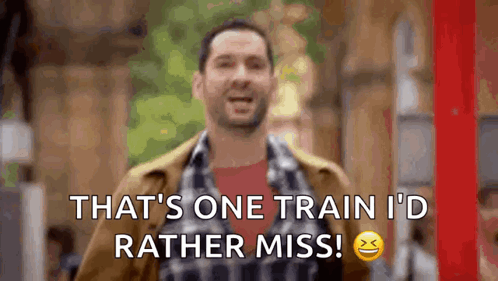 Tom Ellis Train Has Left The Station GIF - Tom Ellis Train Has Left The Station Its Too Late GIFs