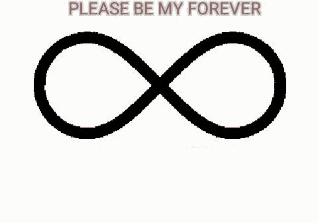 a black and white heart with the words `` please be my forever '' written above it .