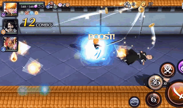 a screenshot of a video game with the word boost on the screen