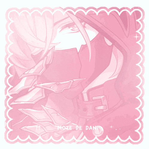 a maze de dant sticker with a picture of a person