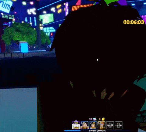 a person is playing a video game with a time of 00:42