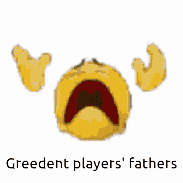 a picture of a pile of dirt with the words greedent players fathers below it