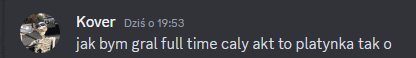 a screenshot of a conversation with kover