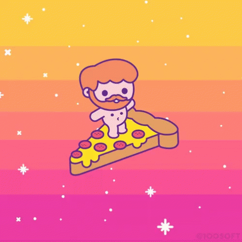 Pizza Flying GIF - Pizza Flying Stars GIFs