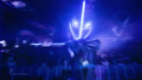 Slomo Dance Blue Light GIF - Slomo Dance Blue Light Costume Party GIFs