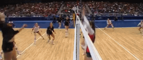 Spike To The Face GIF - Spike Volleyball Volleyball Spike GIFs
