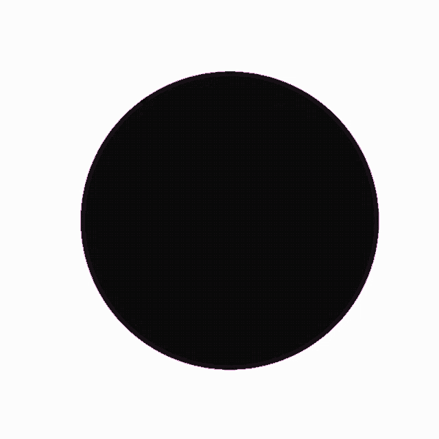 a black circle on a white background that is empty