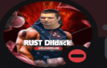 a picture of a man with the name rust dildack written on it