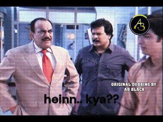 a man in a suit and tie is talking to two other men and the caption says heinn kya