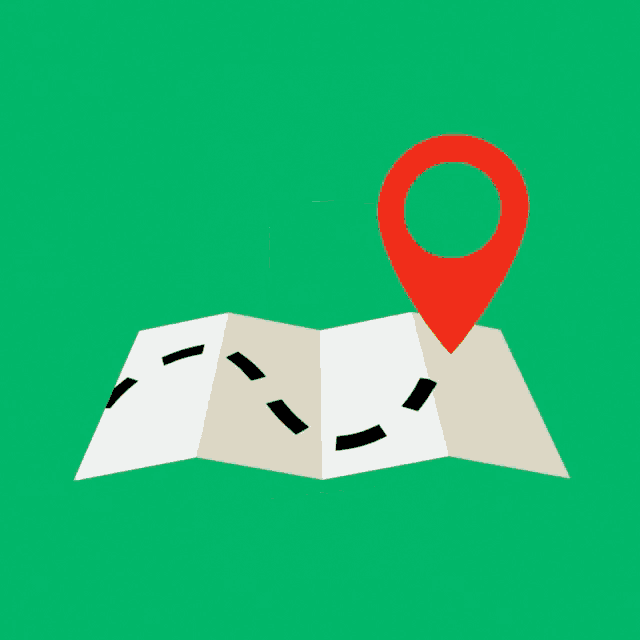 a phone with a map on it and the words estamos esperando tu llamada on it