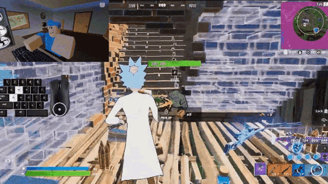 a screenshot of a video game with rick and morty on the screen