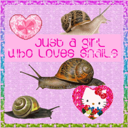 Just A Girl Who Loves Snails Girl Love Snails GIF - Just A Girl Who Loves Snails Girl Love Snails Snails GIFs