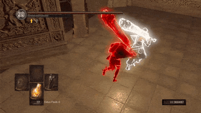 a video game with the number 99 on the top