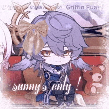a picture of a girl with the words sunny 's only