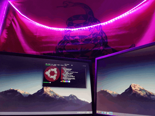 a computer monitor displays a screen that says ok on it
