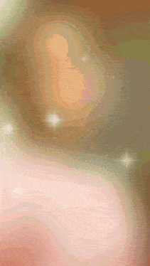 a pink and brown background with a few stars in the middle