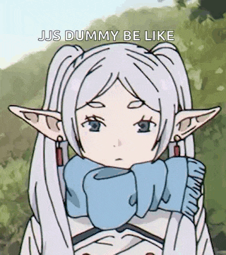 a cartoon of a girl with a scarf around her neck and the words `` jjs dummy be like '' written on it .